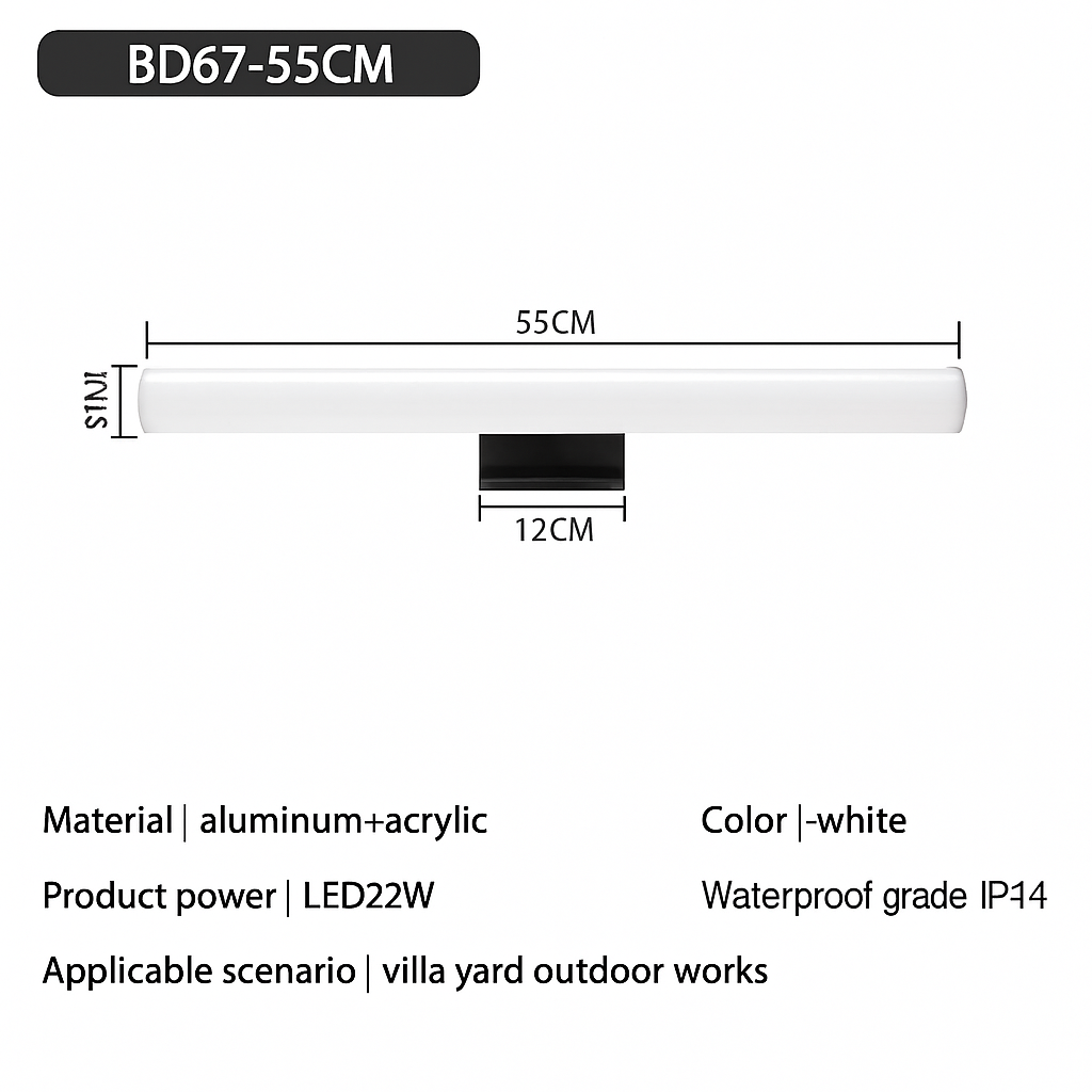 Applique murale — LED étanche pour éclairage moderne intérieur