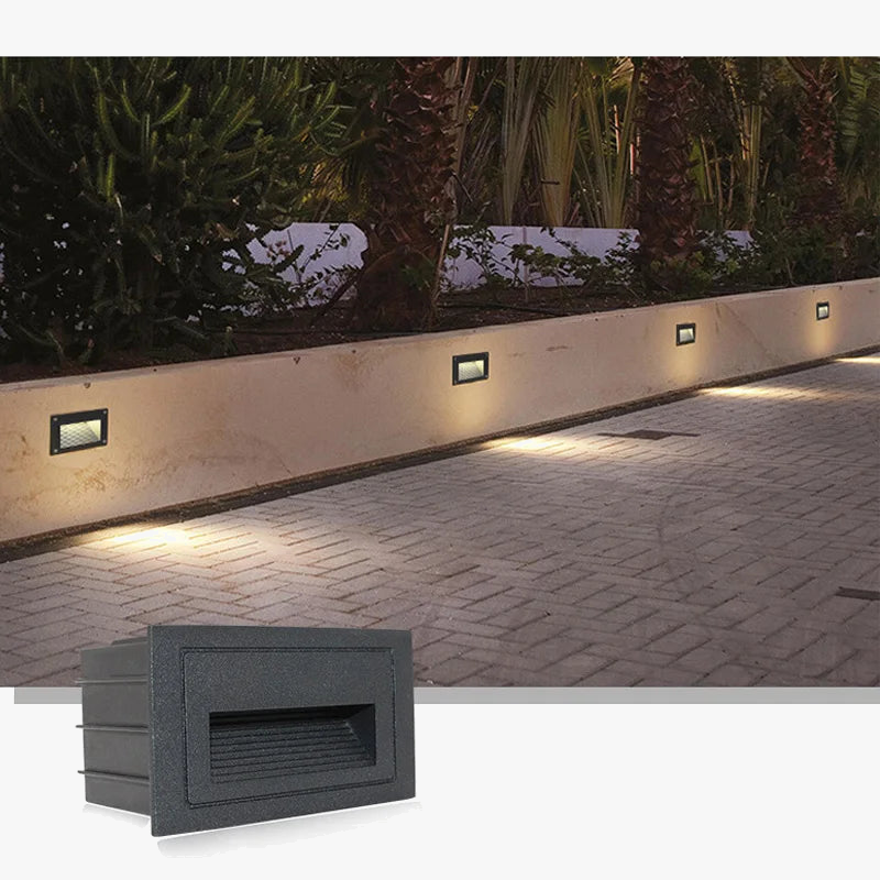 Applique murale — LED étanche pour escaliers et marches extérieures