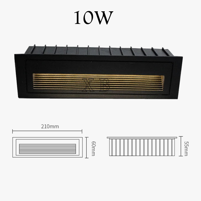 Applique murale — LED étanche pour escaliers et marches extérieures