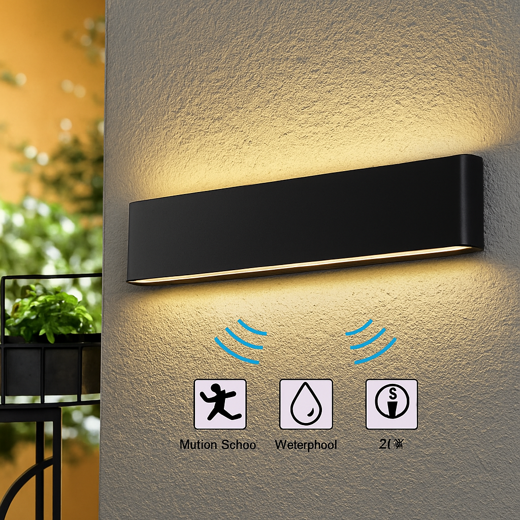 Applique murale — LED étanche pour extérieur en aluminium