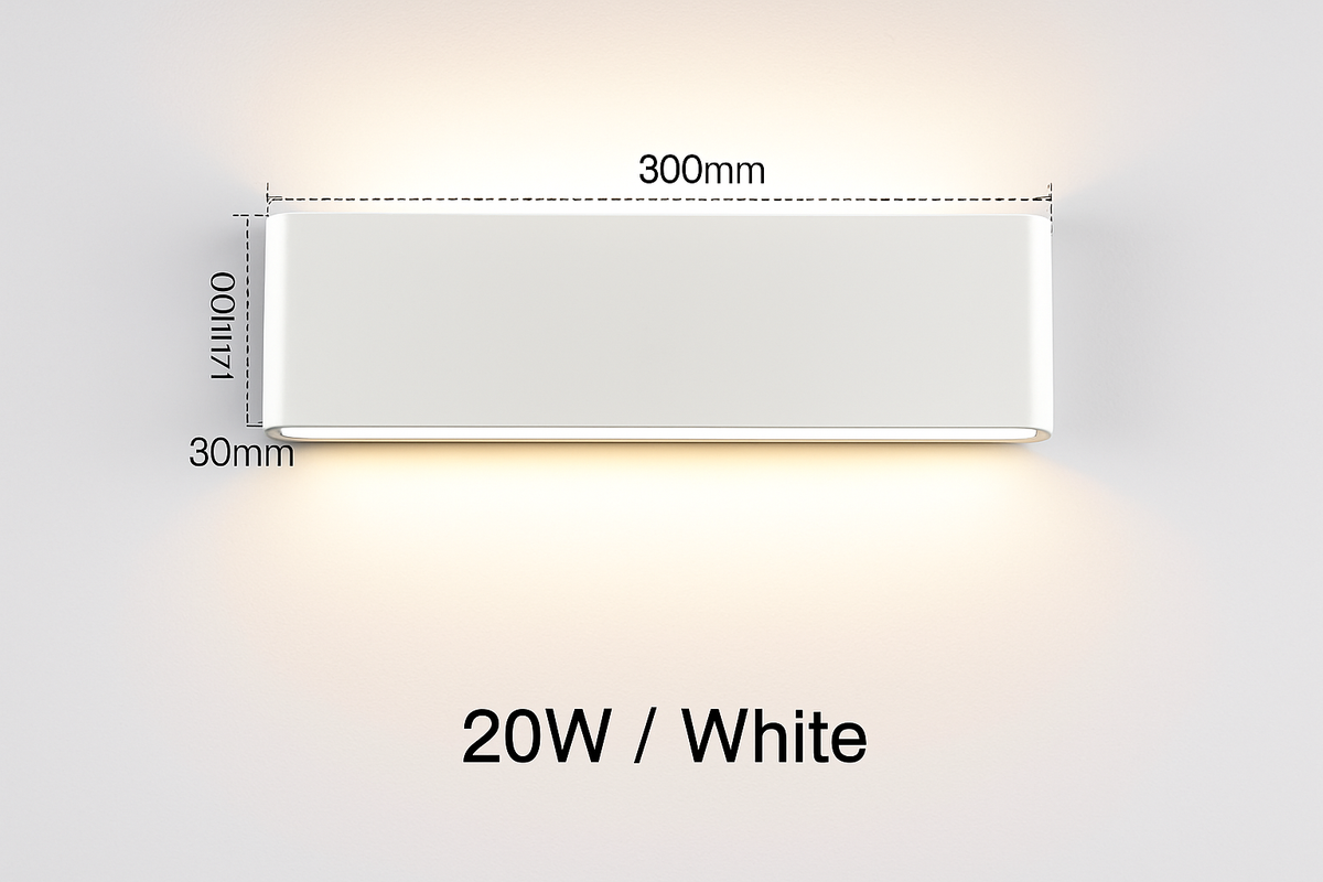Applique murale — LED étanche pour extérieur en aluminium