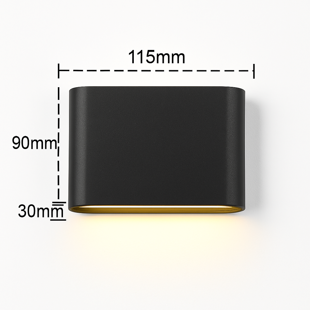 Applique murale — LED étanche pour extérieur en aluminium