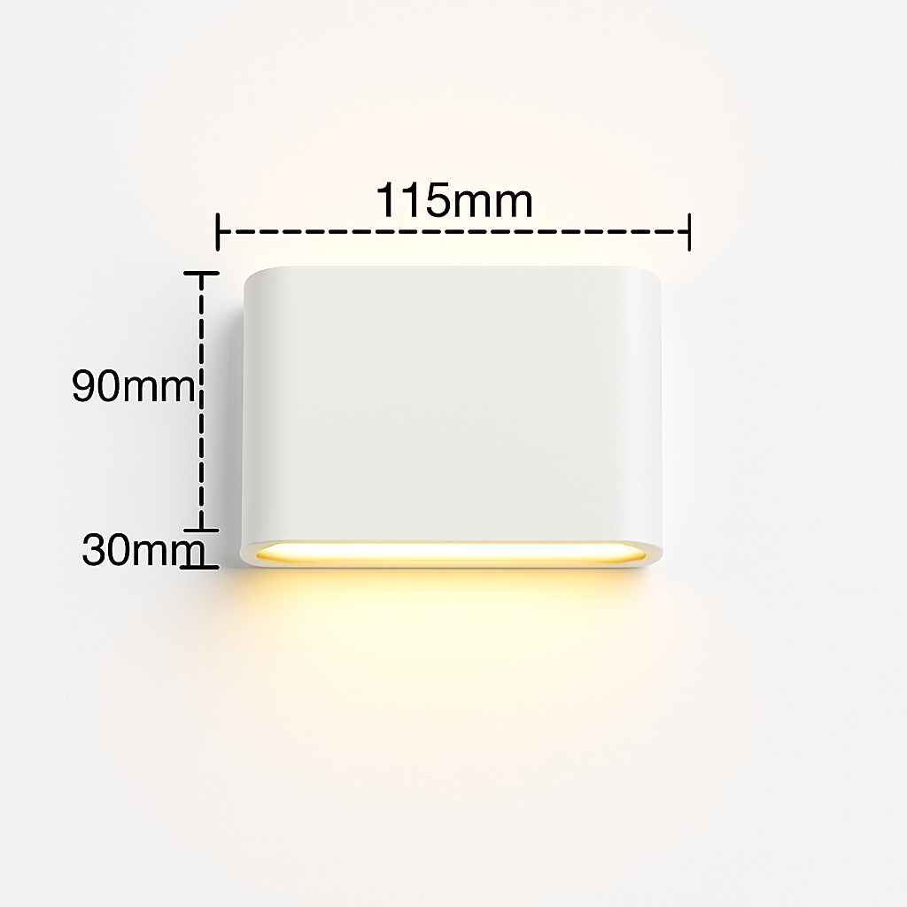 Applique murale — LED étanche pour extérieur en aluminium