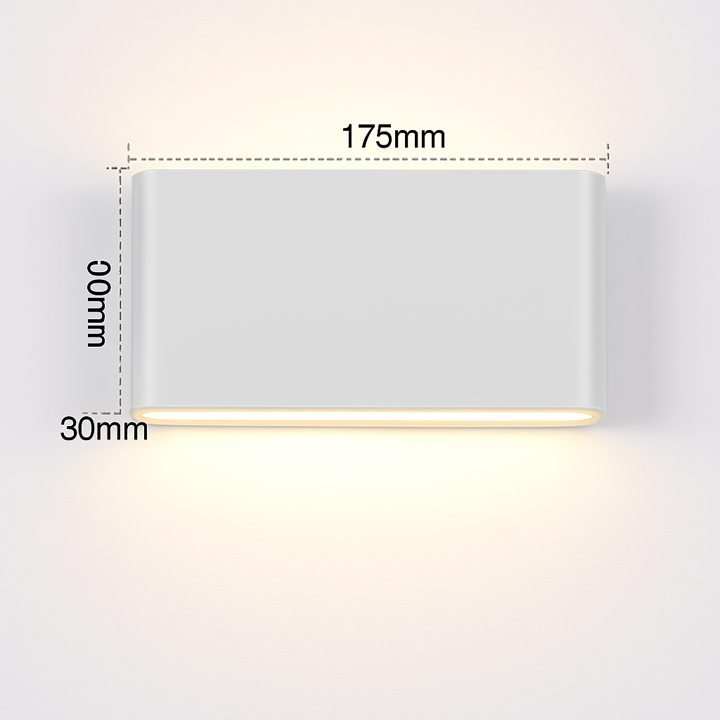 Applique murale — LED étanche pour extérieur en aluminium