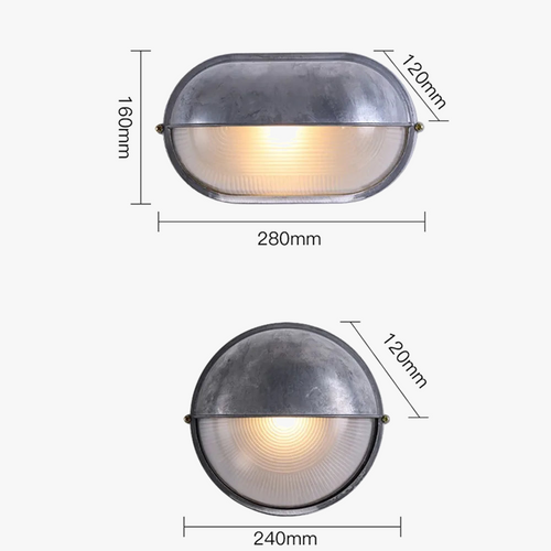 Applique murale — LED vintage étanche antirouille pour extérieur
