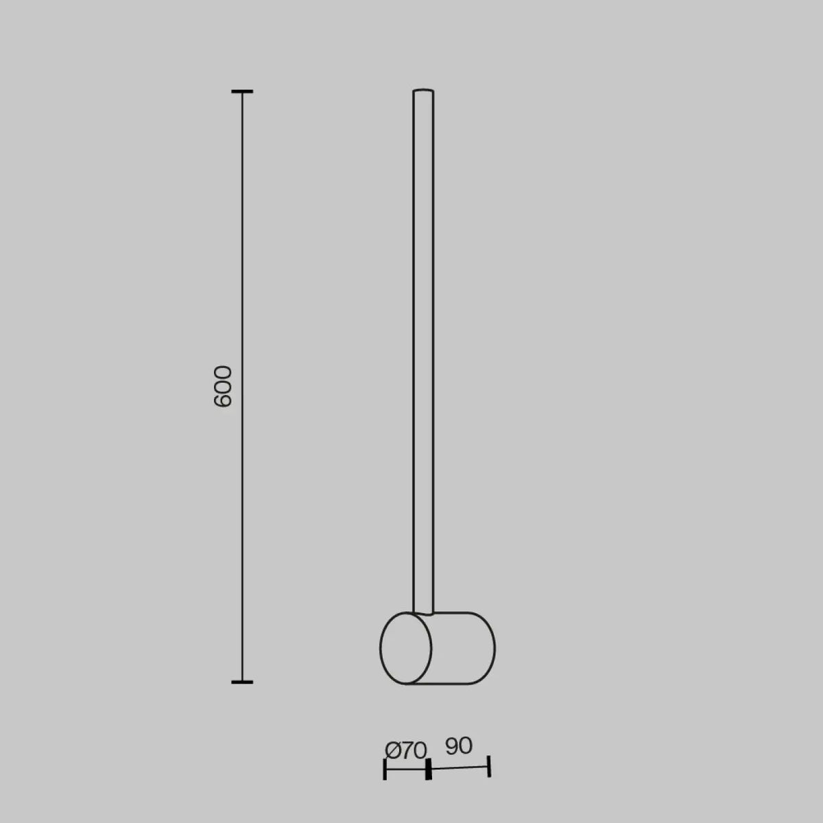 Applique murale Light stick (bâton vertical)