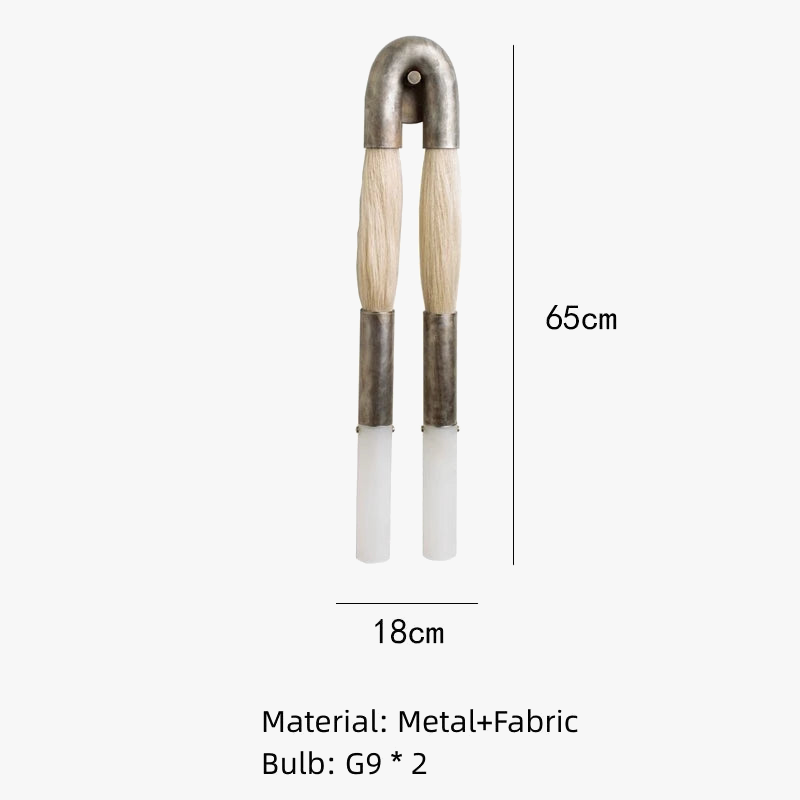 Applique murale — Métal tissu pour éclairage intérieur design élégant