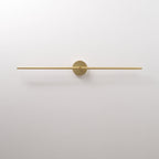Applique Murale Minimaliste Linéaire Tige Double Accent Moderne Style - longueur 68 cm x hauteur 5 cm - Or - Lumière Chaude