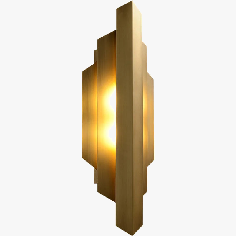 Applique murale — Moderne en acier inoxydable doré pour intérieur