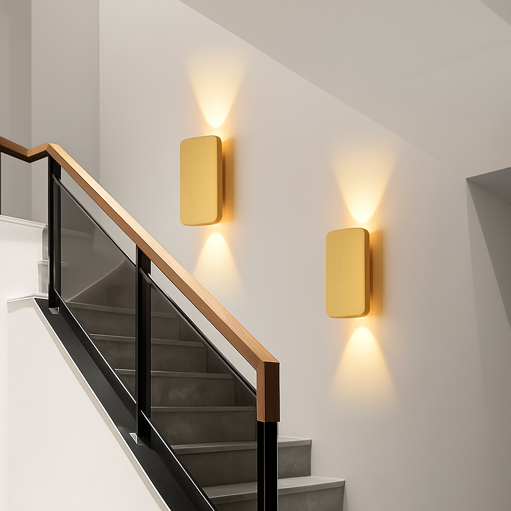 Applique murale — Moderne en aluminium brossé pour éclairage intérieur