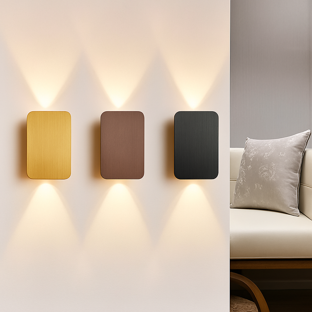 Applique murale — Moderne en aluminium brossé pour éclairage intérieur
