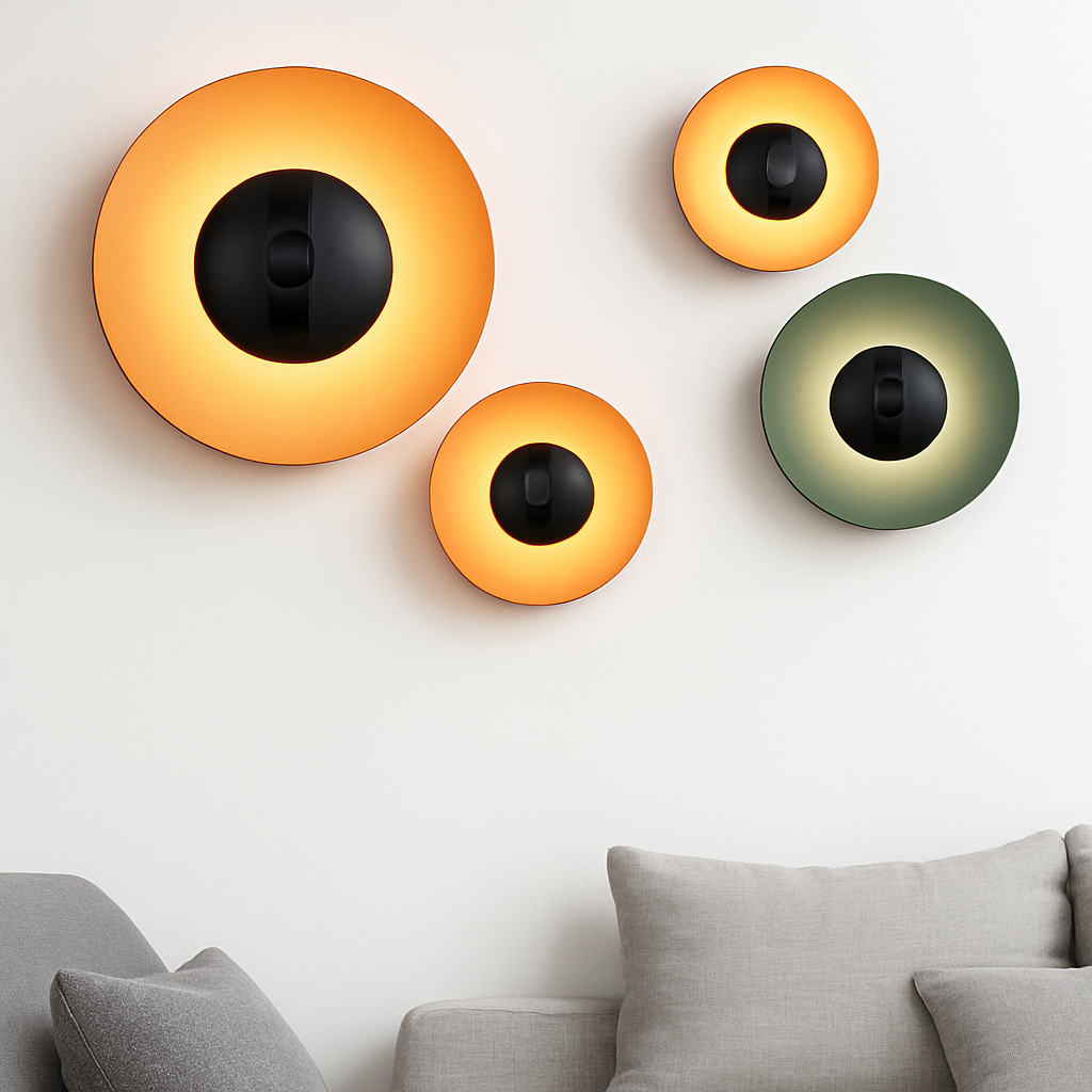 Applique murale moderne ronde design loft nordique éclairage intérieur Malo Clairière - Rondeur & Élégance dans le Décor
