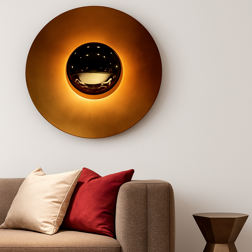 Applique murale moderne ronde design loft nordique éclairage intérieur Malo Clairière - Rondeur & Élégance dans le Décor