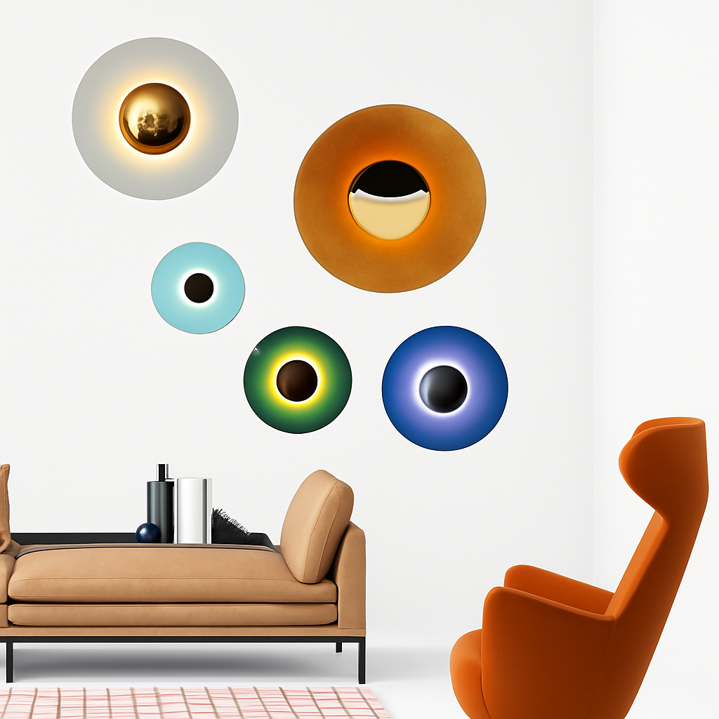 Applique murale moderne ronde design loft nordique éclairage intérieur Malo Clairière - Rondeur & Élégance dans le Décor