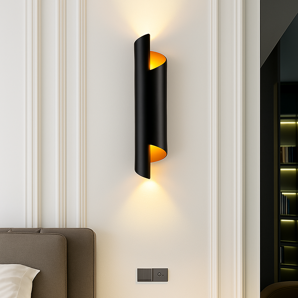 Applique murale — Moderne tube rond pour intérieur élégant