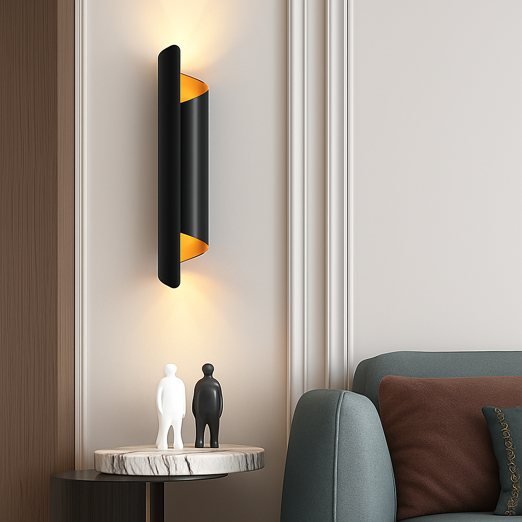Applique murale — Moderne tube rond pour intérieur élégant