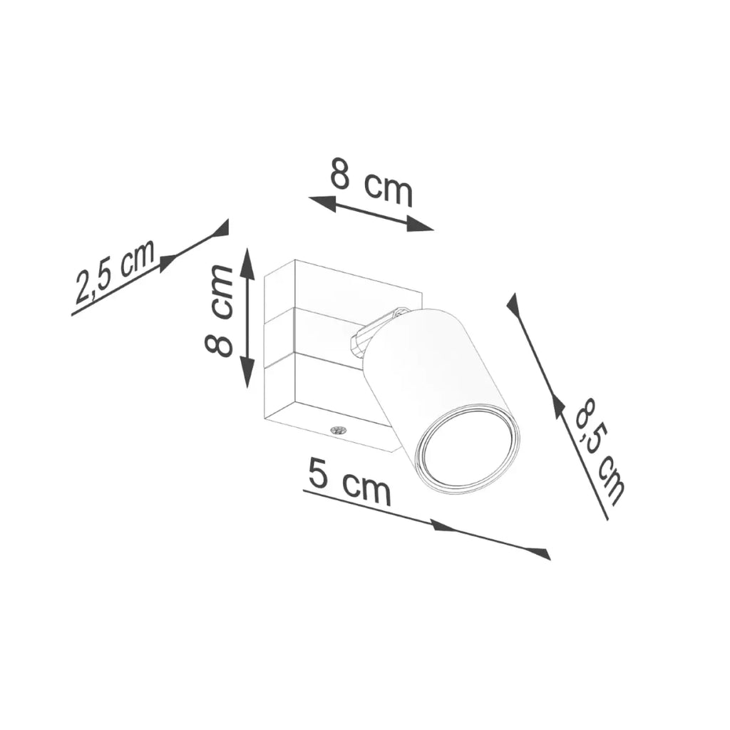 Applique murale Fager 1 (noir)