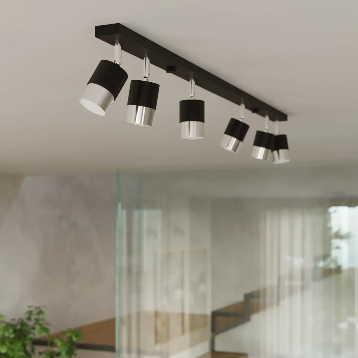 Applique murale Nero (noir/chrome)