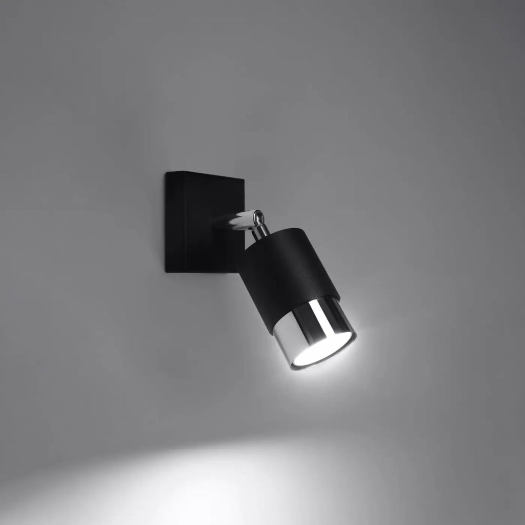 Applique murale Nero (noir/chrome)