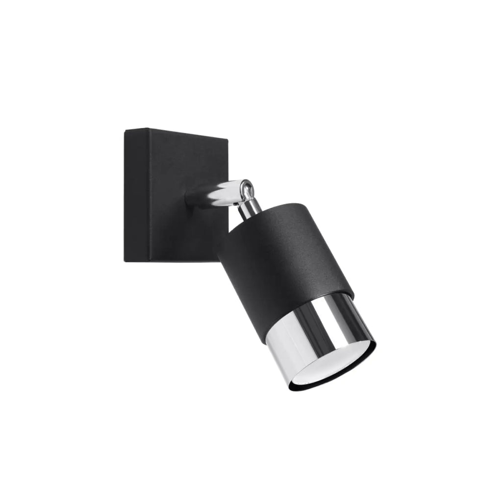 Applique murale Nero (noir/chrome)