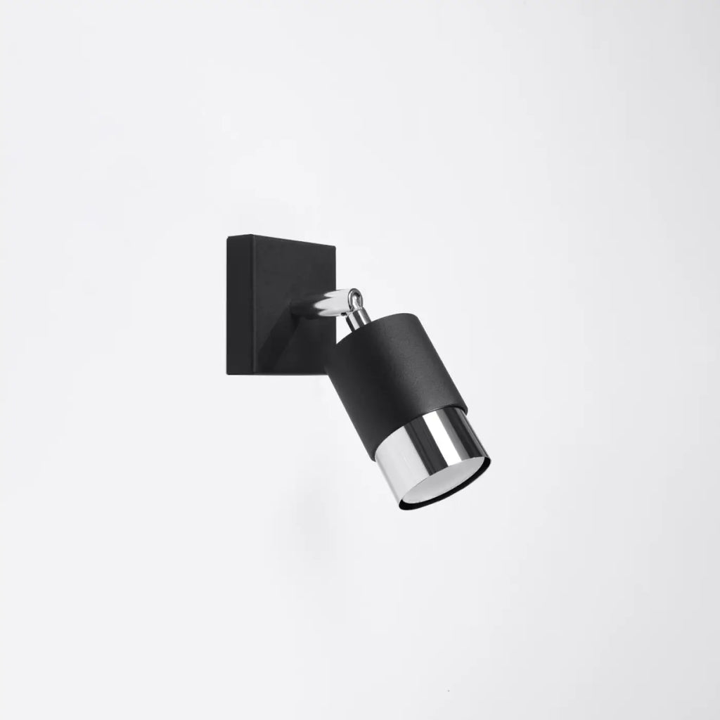 Applique murale Nero (noir/chrome)