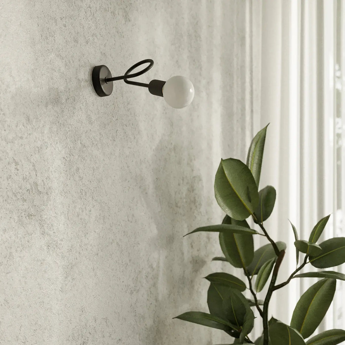 Applique murale Loop (noir)