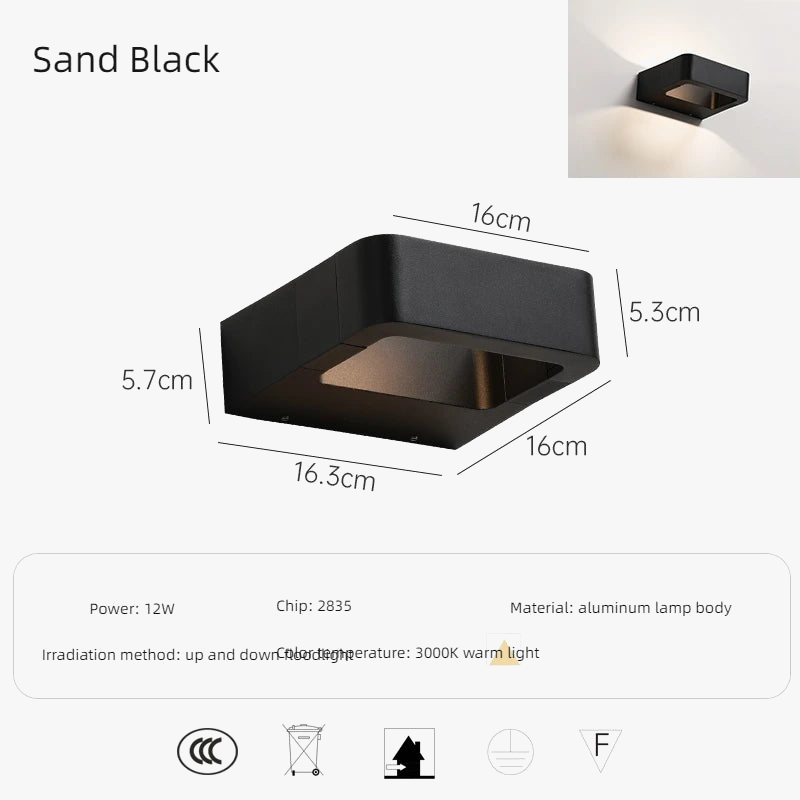 Applique murale — Nordique moderne LED étanche pour décoration paysage extérieur