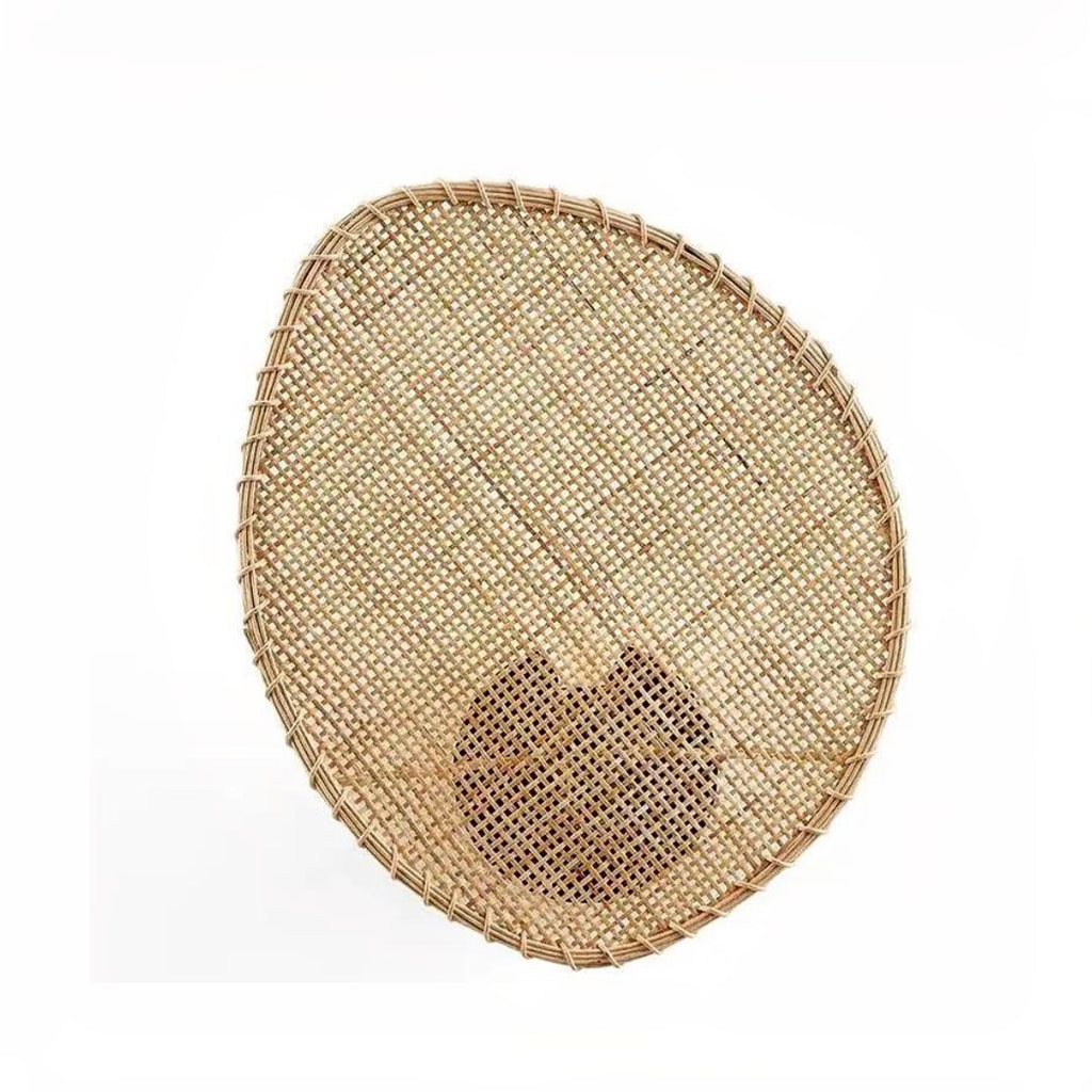 Applique murale design en cannage de style bohème en lot de 2 – Avelin Dune