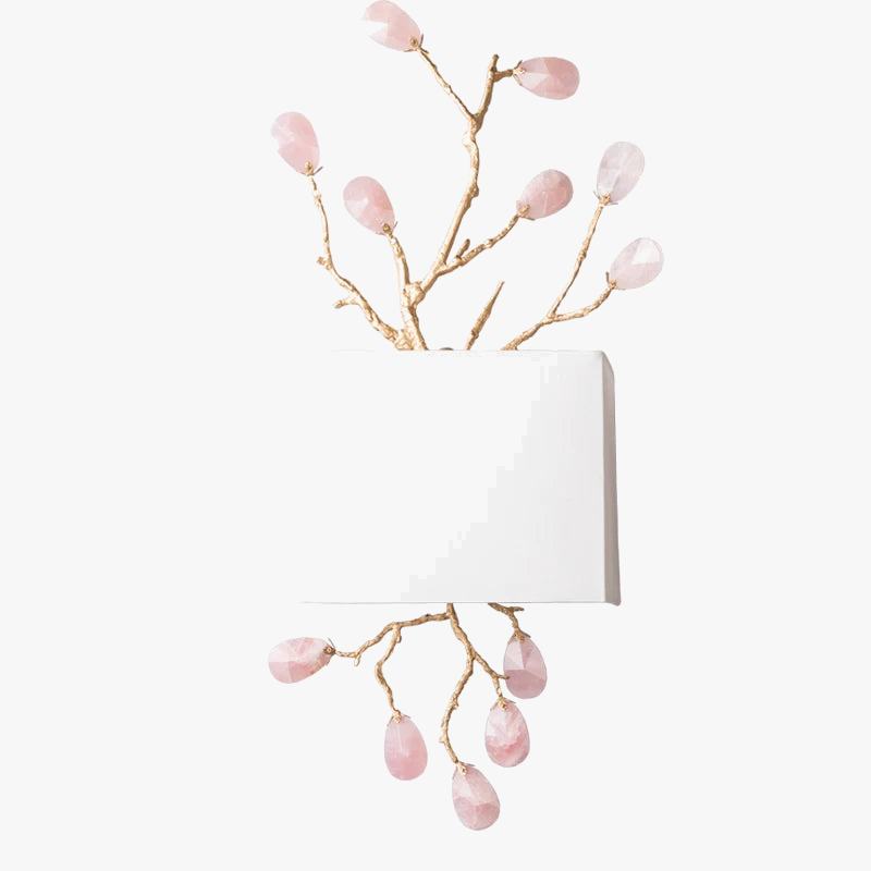 Applique murale rétro en cristal doré pour intérieur moderne Zita Reflet - Éclat du Cristal & Décor Singulier