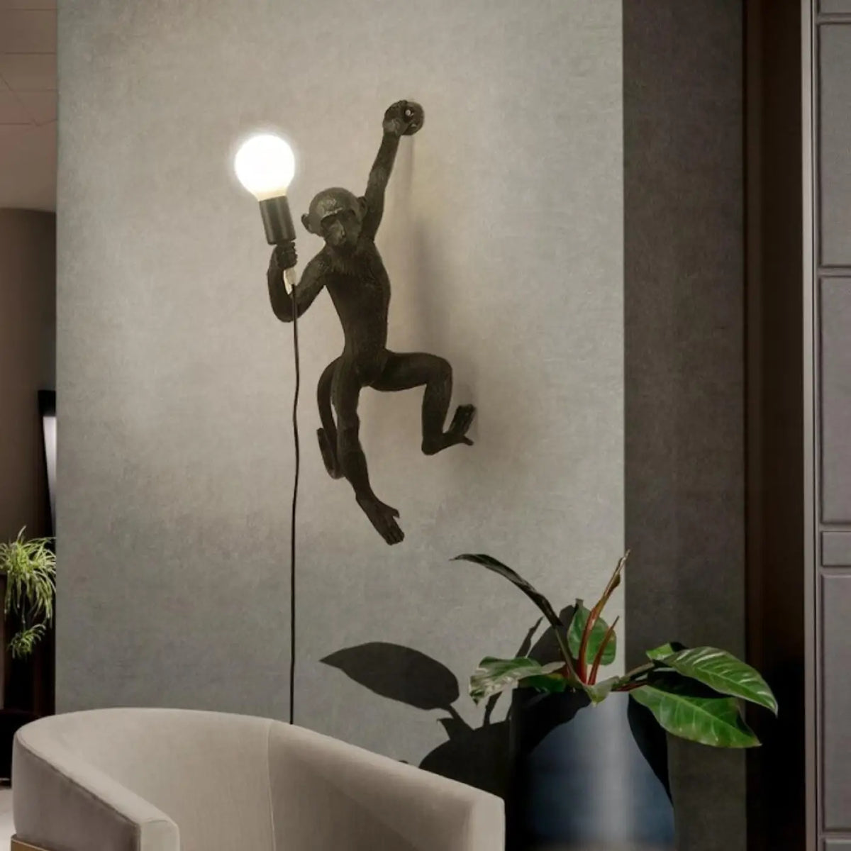 Applique murale Singe