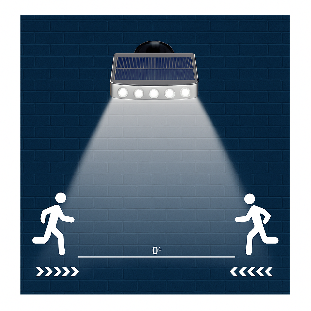 Applique murale — Solaire extérieure capteur de mouvement IP8 étanche LED de jardin lampe solaire projecteur pour jardin chemin rue