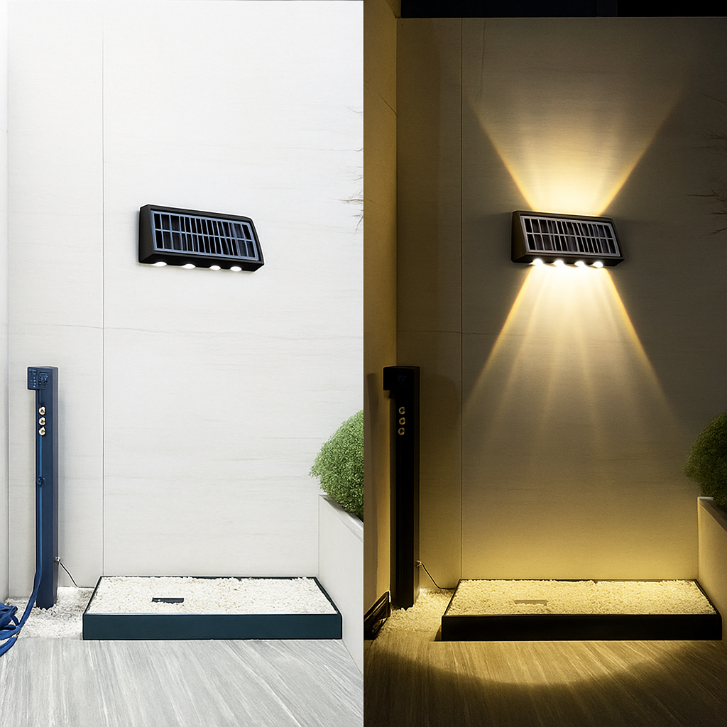 Applique murale — Solaire extérieure LED étanche pour jardin et balcon