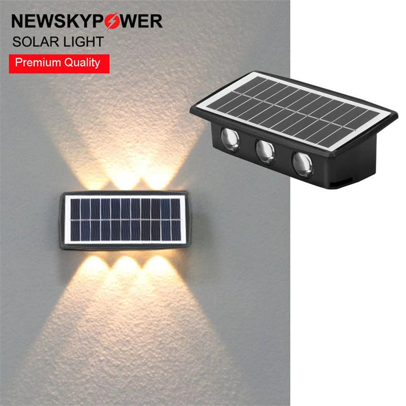 Applique murale — Solaire à LED avec contrôle intelligent pour jardin et balcon