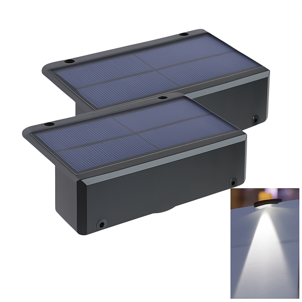 Applique murale — Solaire LED étanche pour extérieur jardin balcon patio