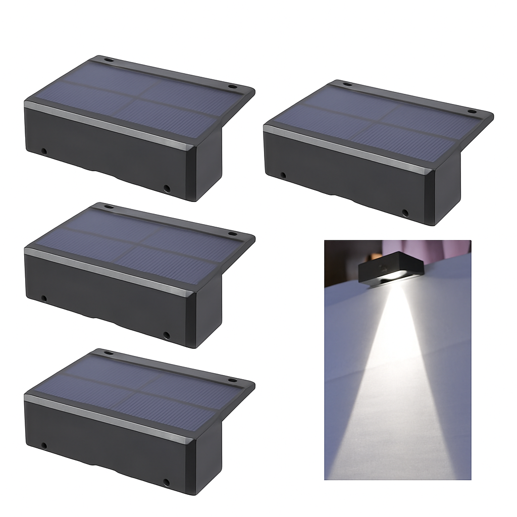 Applique murale — Solaire LED étanche pour extérieur jardin balcon patio