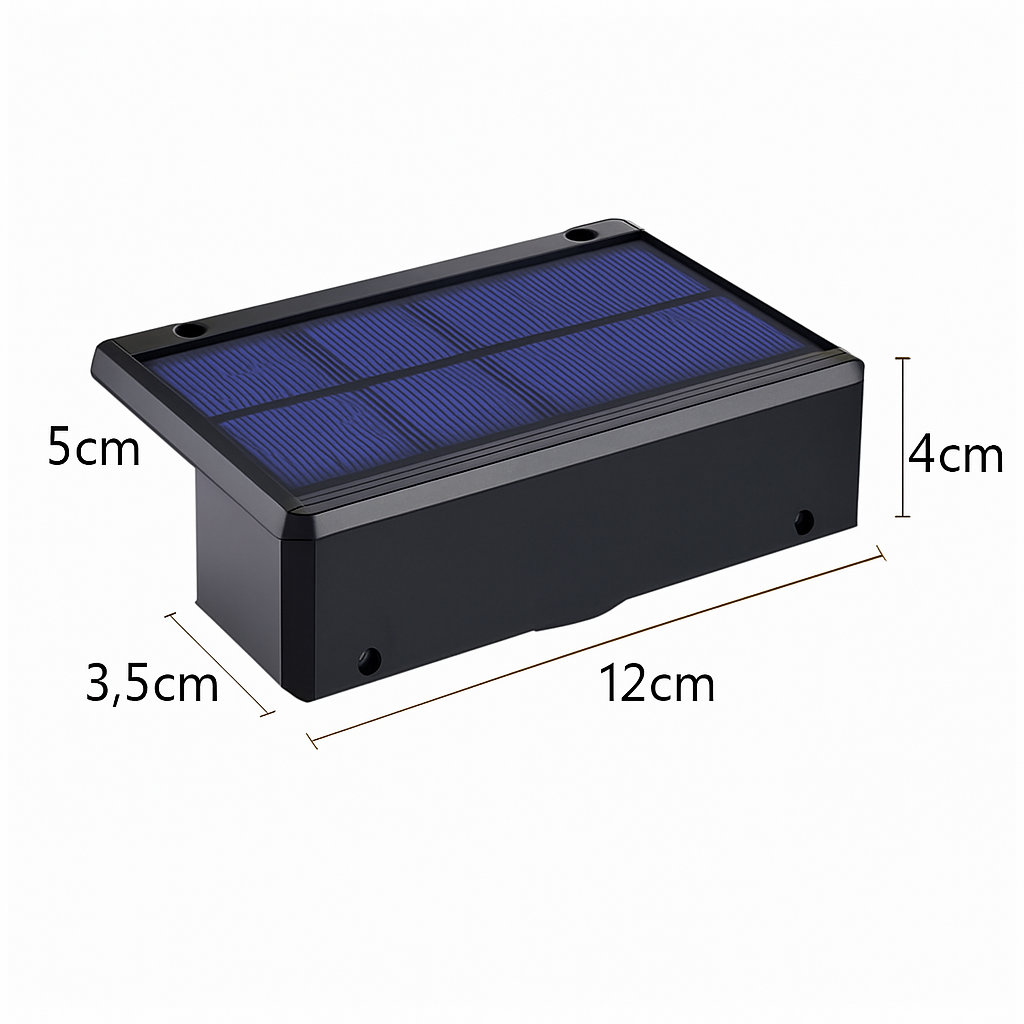 Applique murale — Solaire LED étanche pour extérieur jardin balcon patio