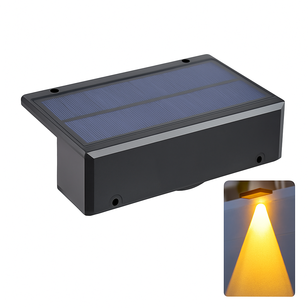 Applique murale — Solaire LED étanche pour extérieur jardin balcon patio