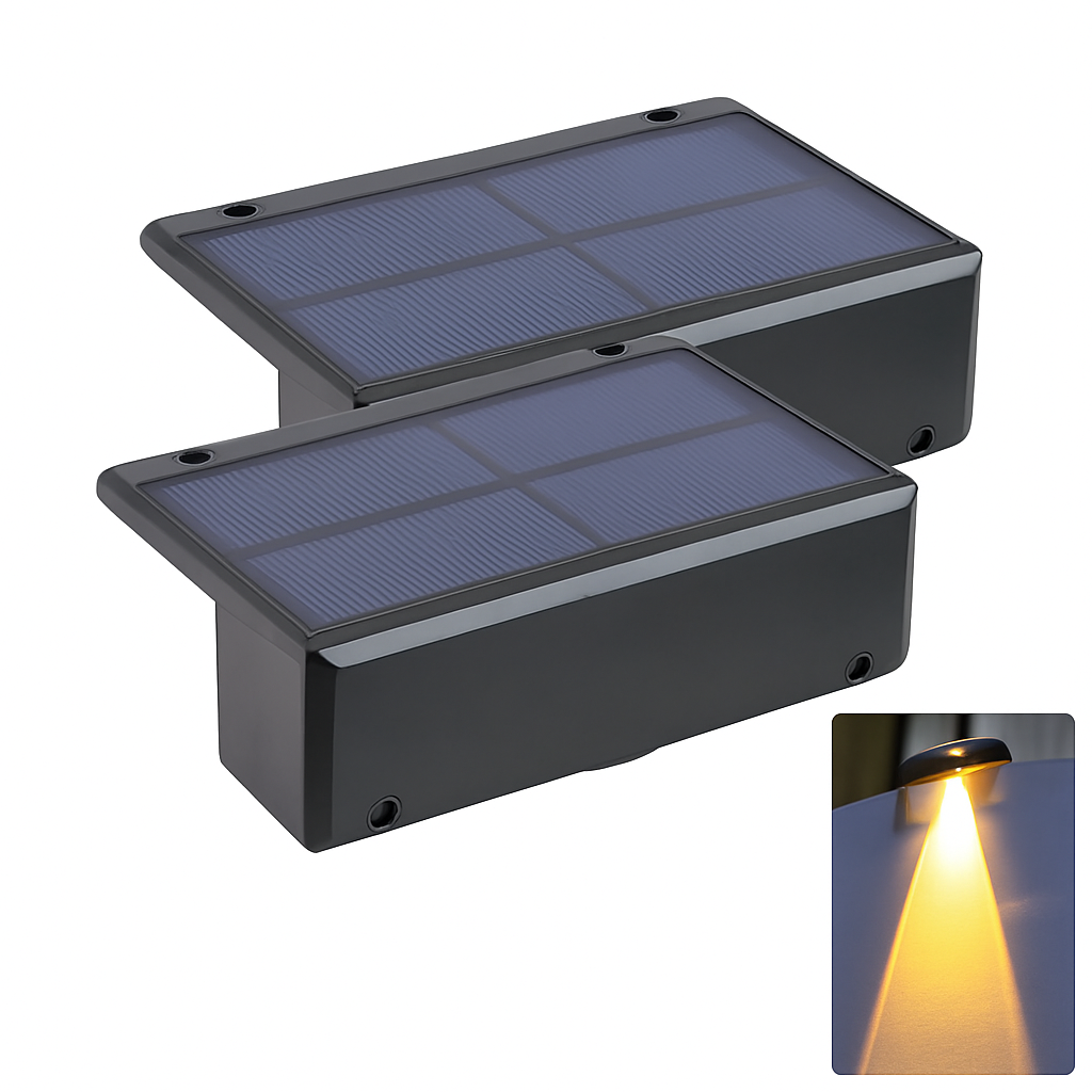 Applique murale — Solaire LED étanche pour extérieur jardin balcon patio