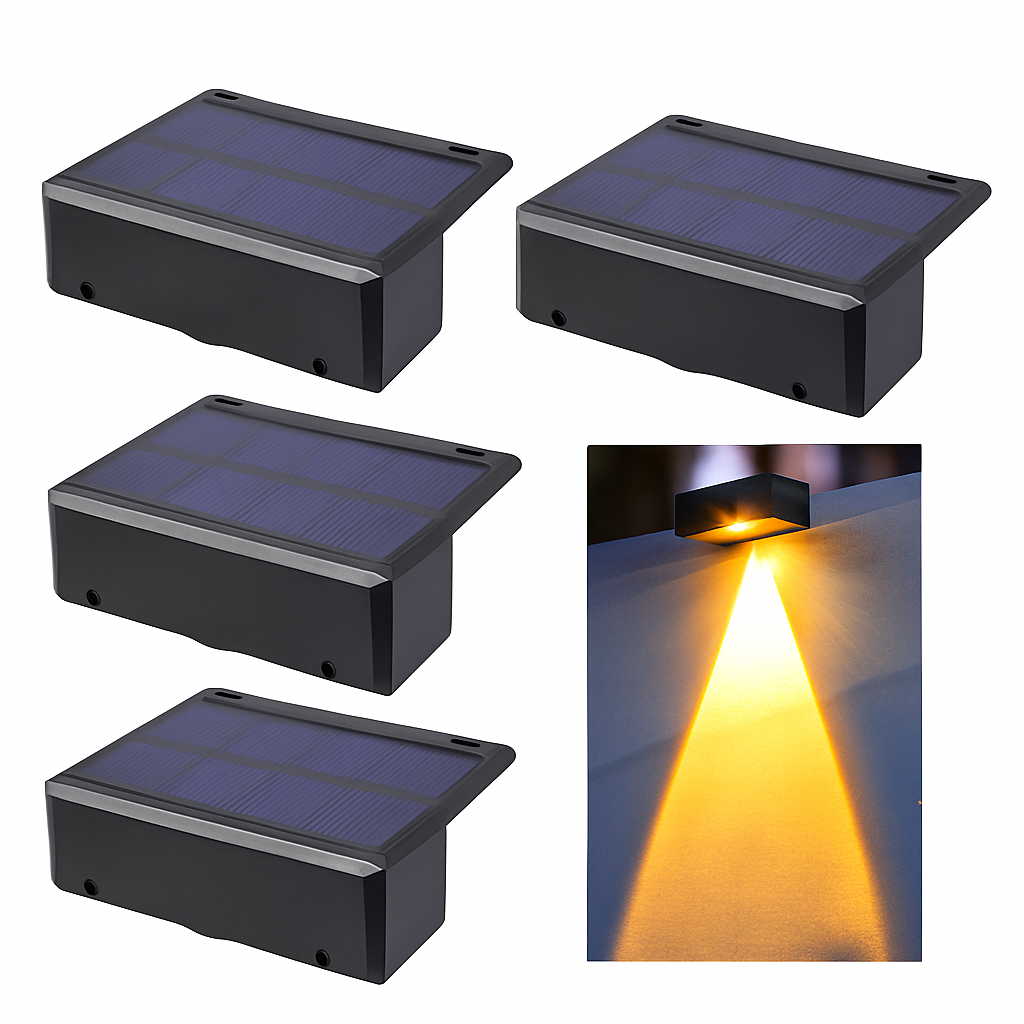 Applique murale — Solaire LED étanche pour extérieur jardin balcon patio