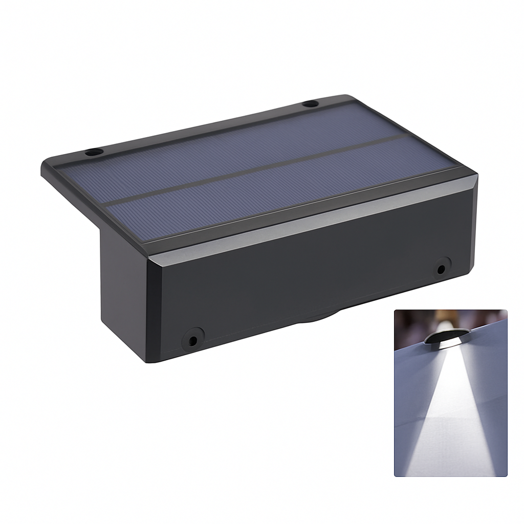 Applique murale — Solaire LED étanche pour extérieur jardin balcon patio