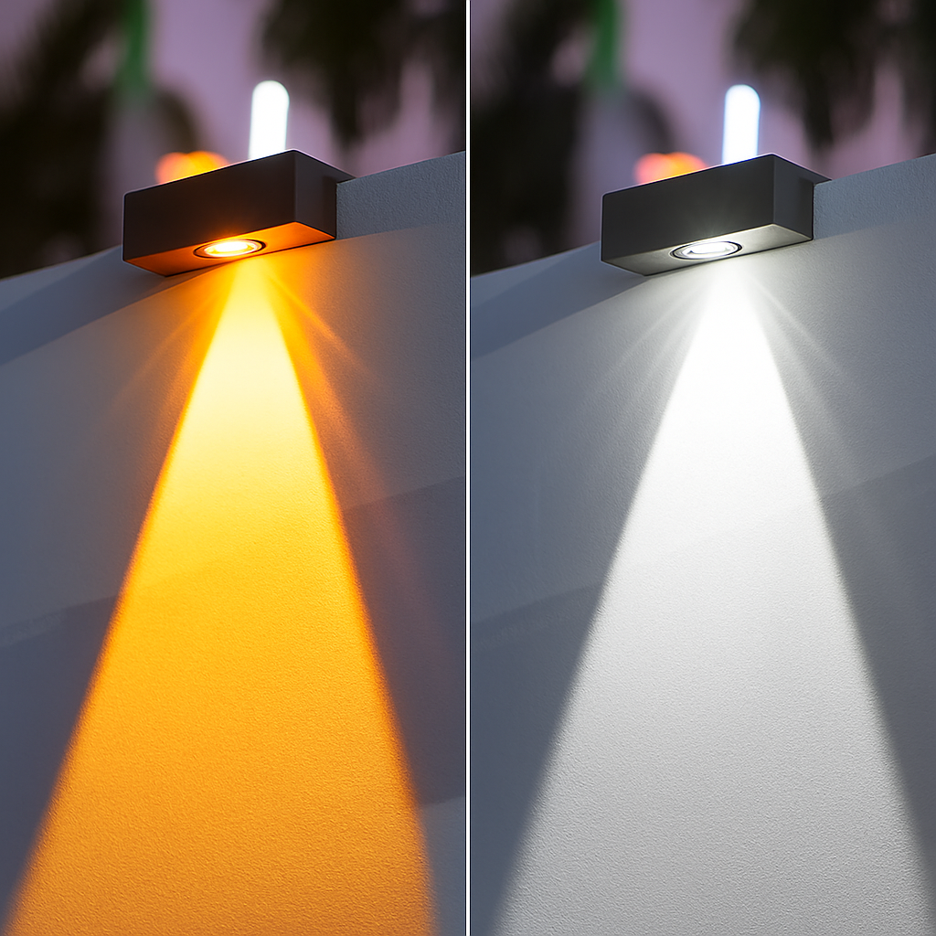 Applique murale — Solaire LED étanche pour extérieur jardin balcon patio
