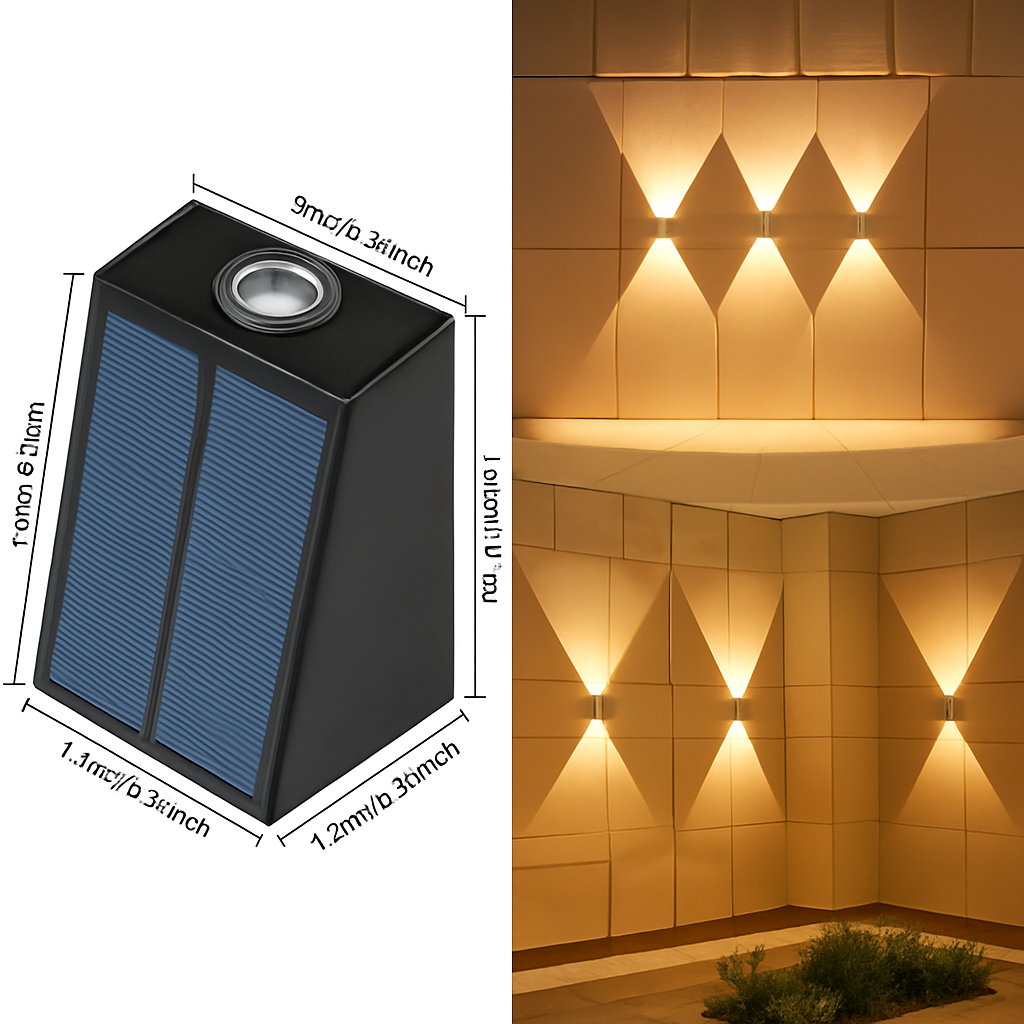 Applique murale — Solaire pour jardin éclairage extérieur décoratif