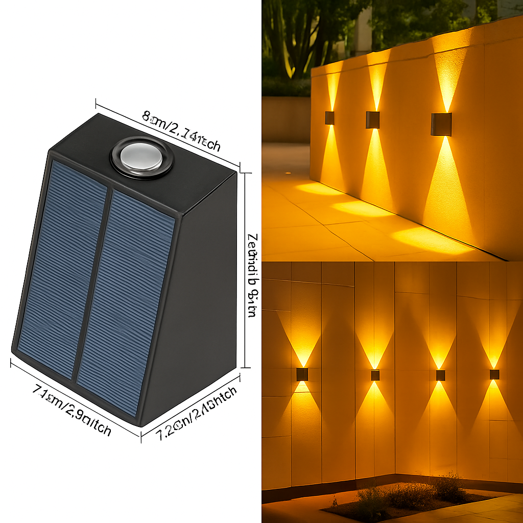 Applique murale — Solaire pour jardin éclairage extérieur décoratif