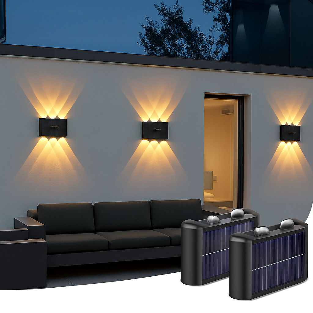 Applique murale — Solaire étanche pour décoration extérieure jardin