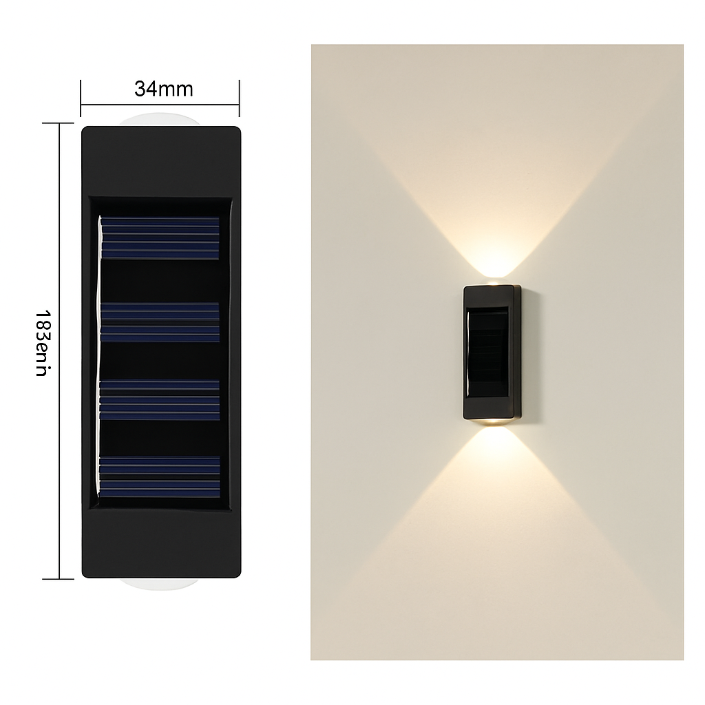 Applique murale — Solaire étanche pour décoration extérieure jardin