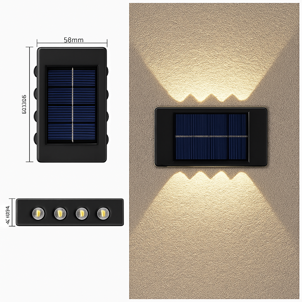 Applique murale — Solaire étanche pour décoration extérieure jardin