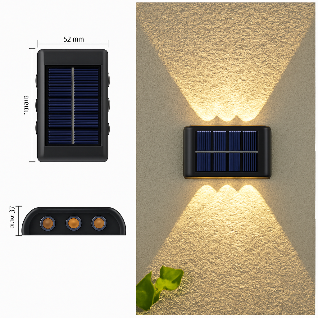 Applique murale — Solaire étanche pour décoration extérieure jardin