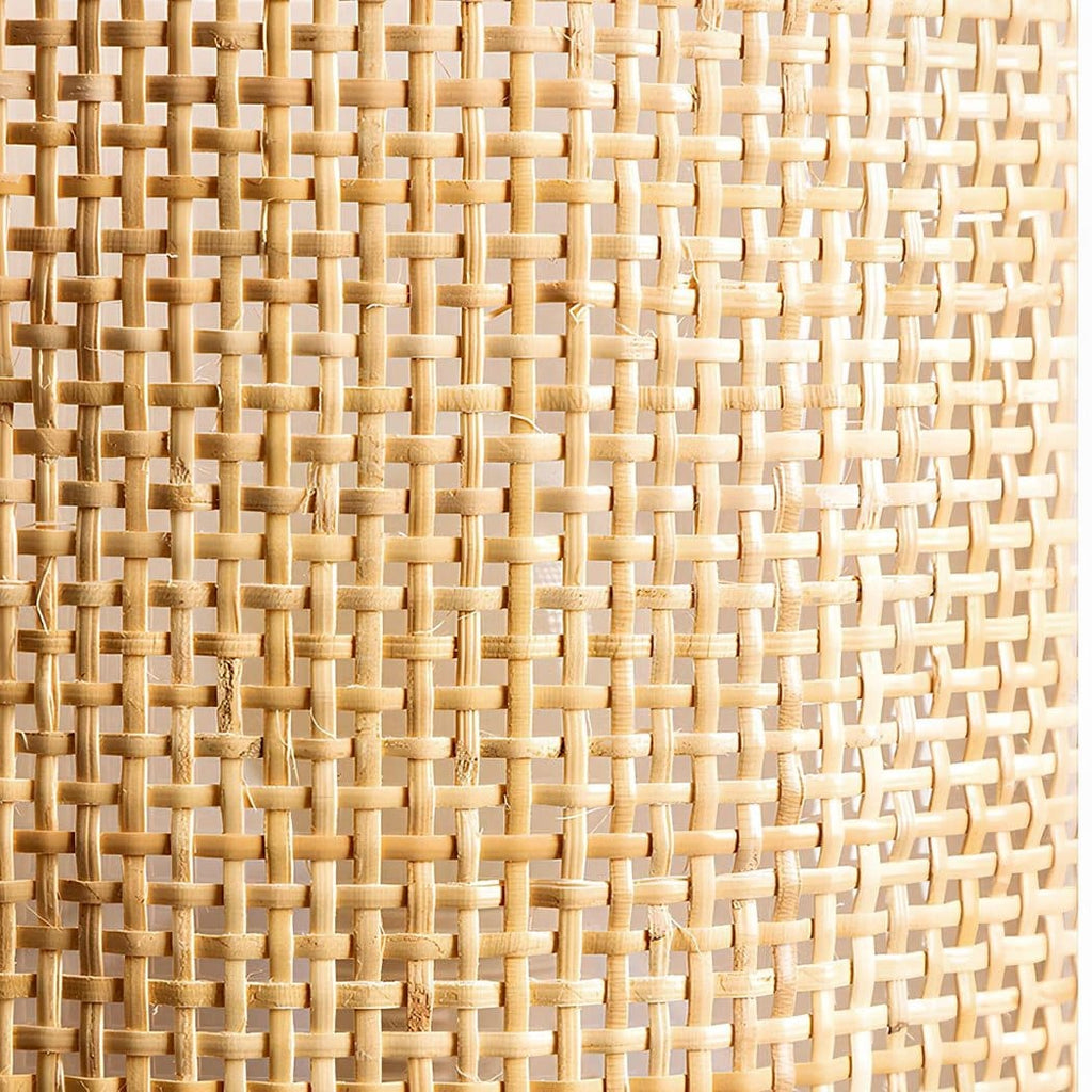 Applique murale style japonais en rotin – Séliane Courbe