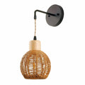 Applique murale suspendue en rotin dans le style bohème – Avelin Rivage