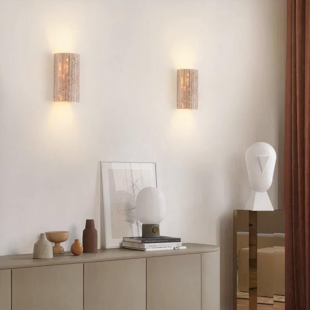 Applique murale verticale en pierre naturelle dans le style bohème – Cléor Aube